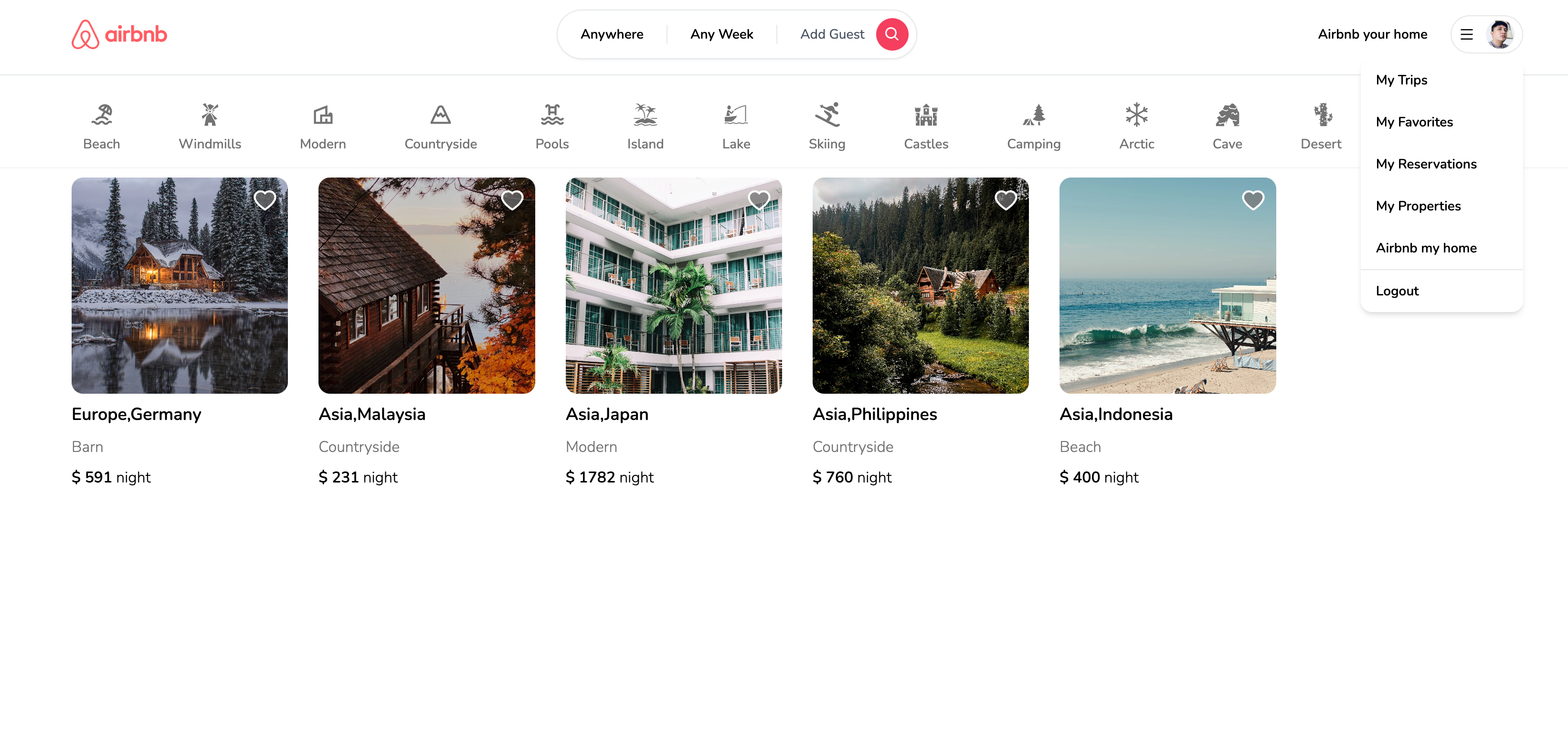Airbnb Clone